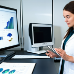 A professional female textile engineer, dressed in a modest, professional lab coat over business casual attire, standing confidently in a bright, modern textile research laboratory. The lab features state-of-the-art equipment for testing and developing smart textiles, with visible advanced materials like carbon fibers or sensor-integrated fabrics on display. Large, clean work surfaces and digital screens showing data or simulations are in the background. The overall atmosphere is innovative and forward-thinking. perfect anatomy, correct proportions, natural pose, well-formed hands, proper finger count, natural body proportions, fully clothed, modest clothing, appropriate attire, professional dress, safe for work, appropriate content, family-friendly, high quality professional photography, ultra-realistic.