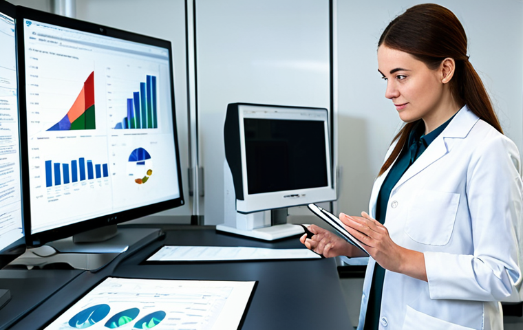 A professional female textile engineer, dressed in a modest, professional lab coat over business casual attire, standing confidently in a bright, modern textile research laboratory. The lab features state-of-the-art equipment for testing and developing smart textiles, with visible advanced materials like carbon fibers or sensor-integrated fabrics on display. Large, clean work surfaces and digital screens showing data or simulations are in the background. The overall atmosphere is innovative and forward-thinking. perfect anatomy, correct proportions, natural pose, well-formed hands, proper finger count, natural body proportions, fully clothed, modest clothing, appropriate attire, professional dress, safe for work, appropriate content, family-friendly, high quality professional photography, ultra-realistic.