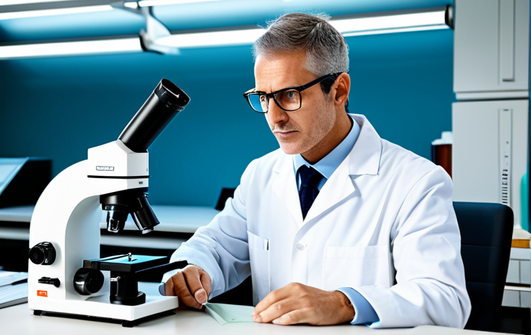 **
"A professional textile engineer in a modern laboratory, examining a fabric sample under a microscope, fully clothed in appropriate lab attire, safe for work, perfect anatomy, natural proportions, professional photography, high quality, well-lit, serious expression, wearing safety glasses, modern equipment in background, family-friendly, appropriate content."
**