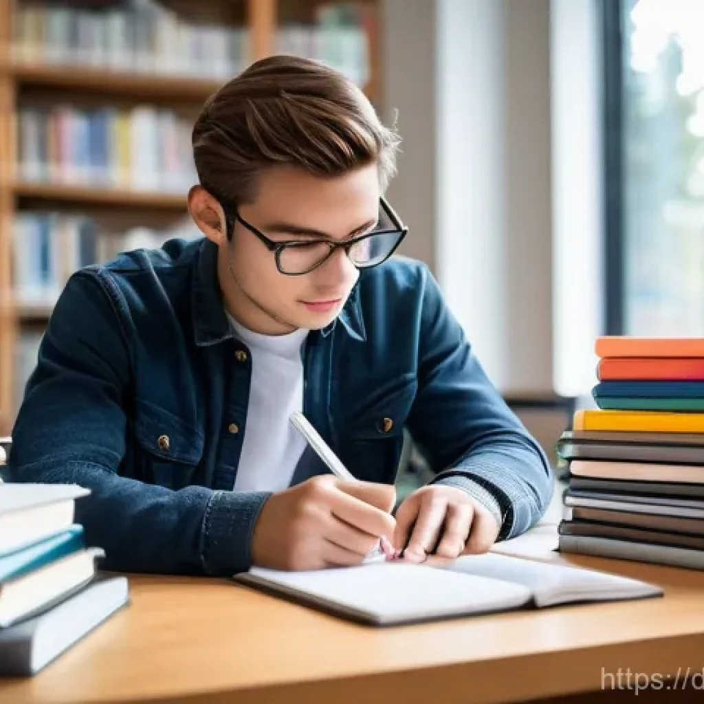 섬유기사 자격증과 필기시험 준비 - **Prompt:** A focused young adult, a student aged 20-24, sits at a modern, well-lit desk, surrounded...