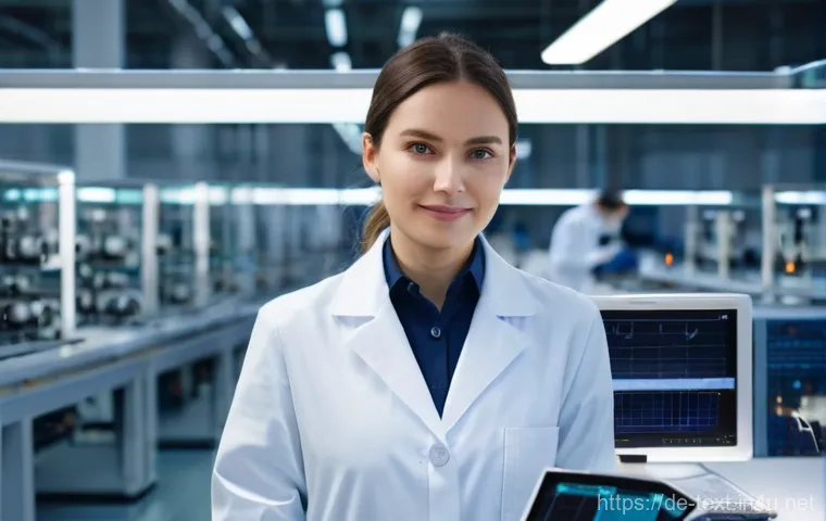 섬유기사 자격증과 필기시험 준비 - **Prompt:** A focused young adult, a student aged 20-24, sits at a modern, well-lit desk, surrounded...
