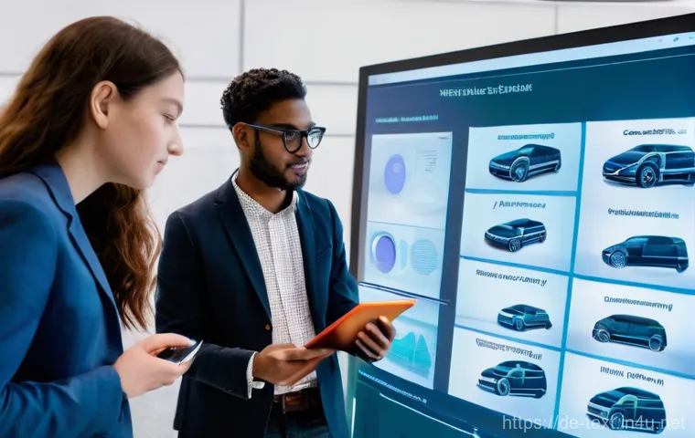 섬유기사와 실기시험의 중요 포인트 - **Prompt:** In a high-tech textile testing laboratory, a female student, dressed in a professional l...