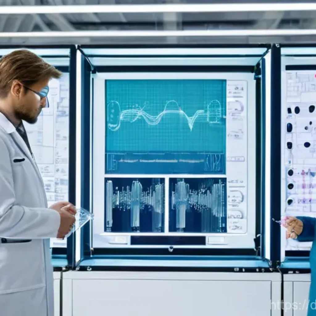 섬유기사 자격증의 가치와 전망 - **Prompt: Futuristic Smart Healthcare Textile Innovation in Germany**
"A sleek, modern research ...