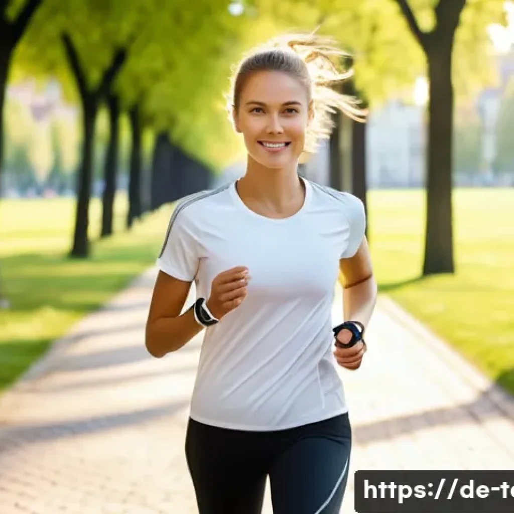 섬유기사와 직업적 성공 사례 - **Prompt:** A young, healthy person in modern, casual athletic wear (like a fitted t-shirt and leggi...