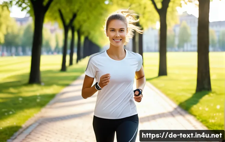 섬유기사와 직업적 성공 사례 - **Prompt:** A young, healthy person in modern, casual athletic wear (like a fitted t-shirt and leggi...