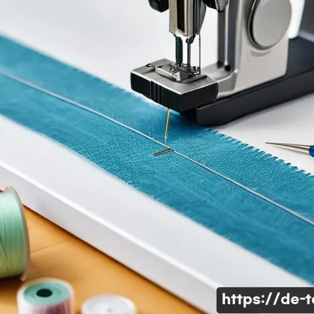 섬유기사 실기 준비물 - A detailed close-up scene of a textile technician’s workspace in a bright, well-lit room in Germany,...