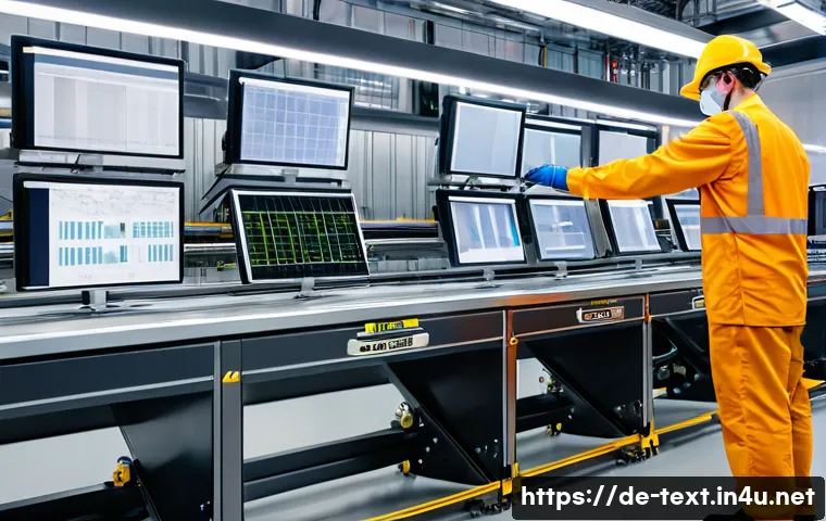 섬유기사와 관련 직종의 취업 가능성 - A modern textile production facility in Germany, featuring advanced automation and robotic arms oper...