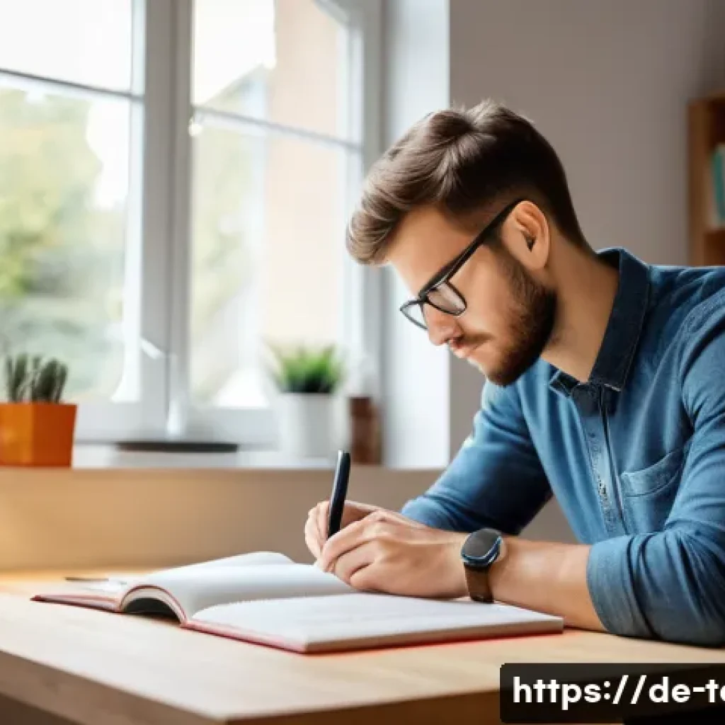 섬유기사 합격 공부 시간 배분 - A focused young adult male textile technician studying at a clean, organized ergonomic workspace in ...